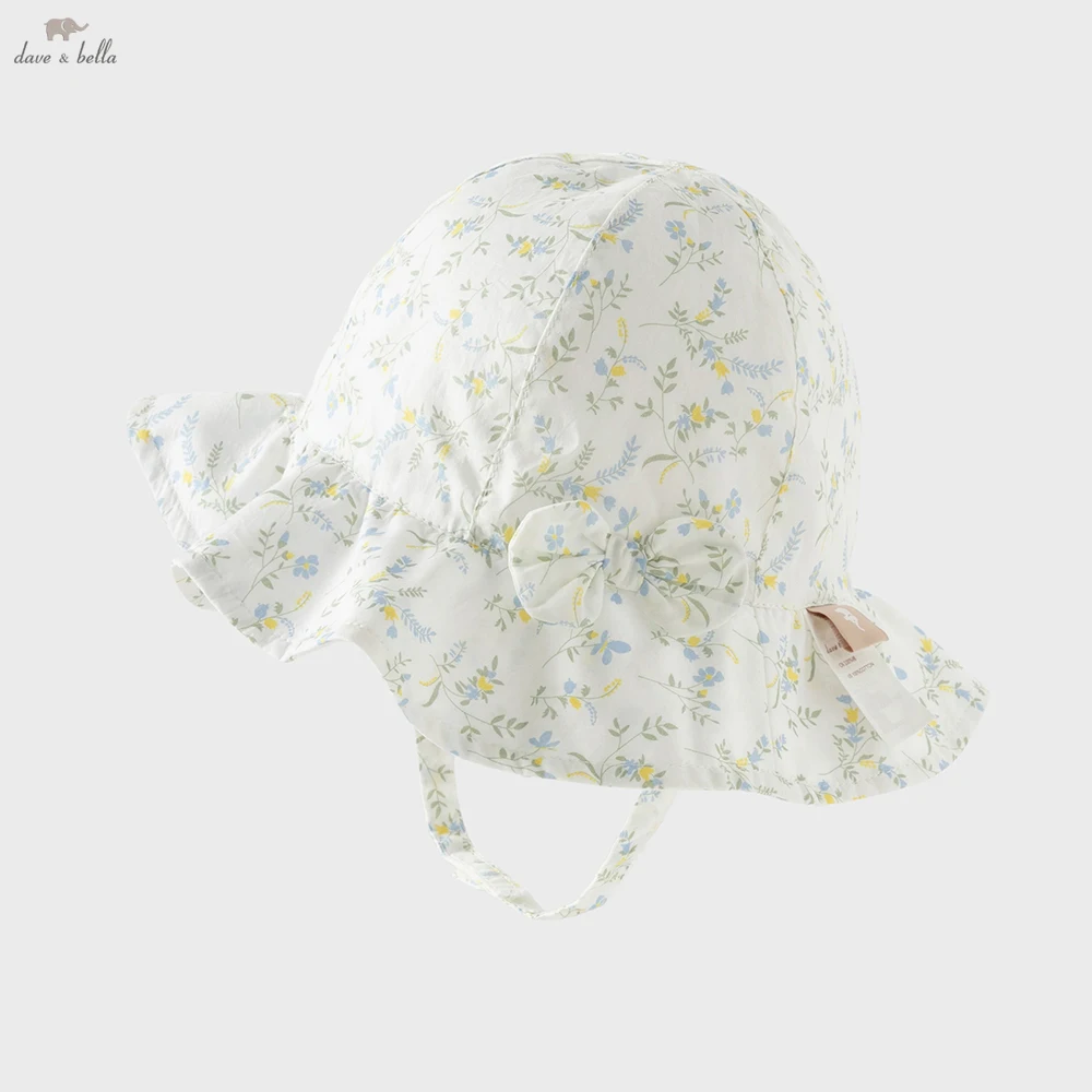 Dave Bella Kids Floral Fisherman Hat and Cap Fashion Print Summer Sun Hat Sweet Cute Girls Hat Outdoor Accessories DB2261834