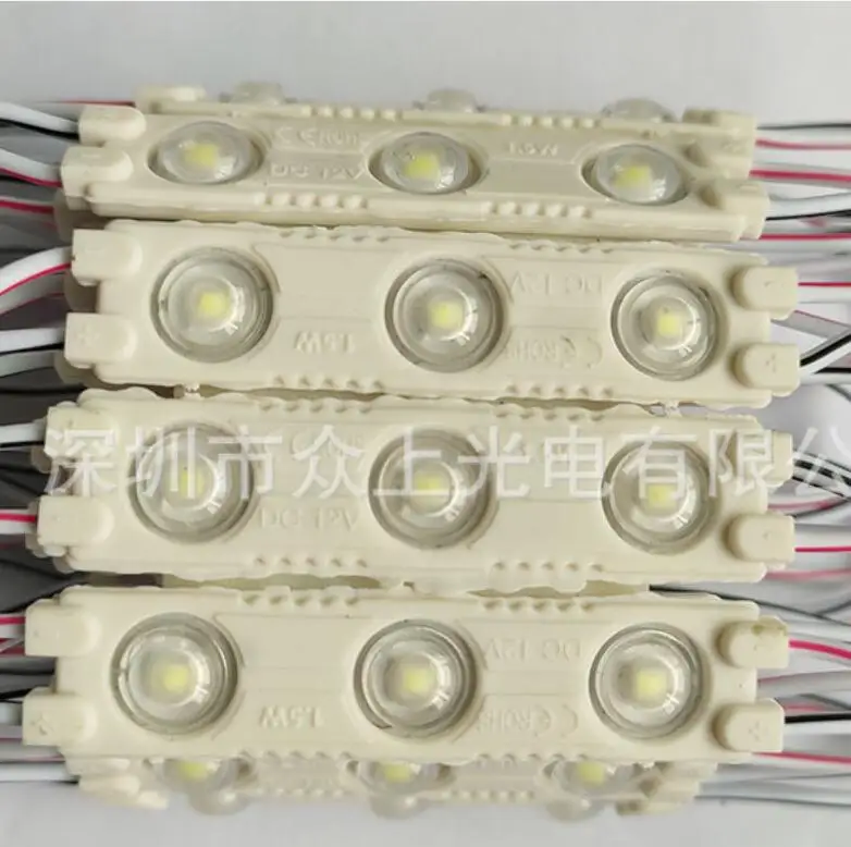 

DC12V 2835 SMD 3 LED Module Injection Waterproof IP67 Decorative 2835 Hard Strip Bar Light Lamp White Red Green Blue