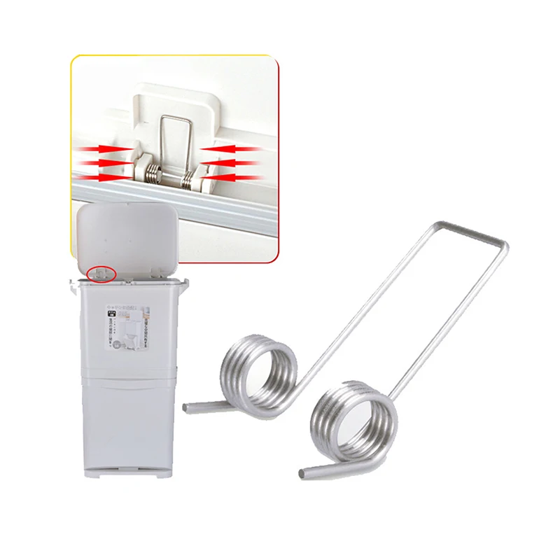 NEW Garbage Can Adjustable Compress 1mm Double Torsion Spring Hand-operated Flip-top Storage Bucket Accessory
