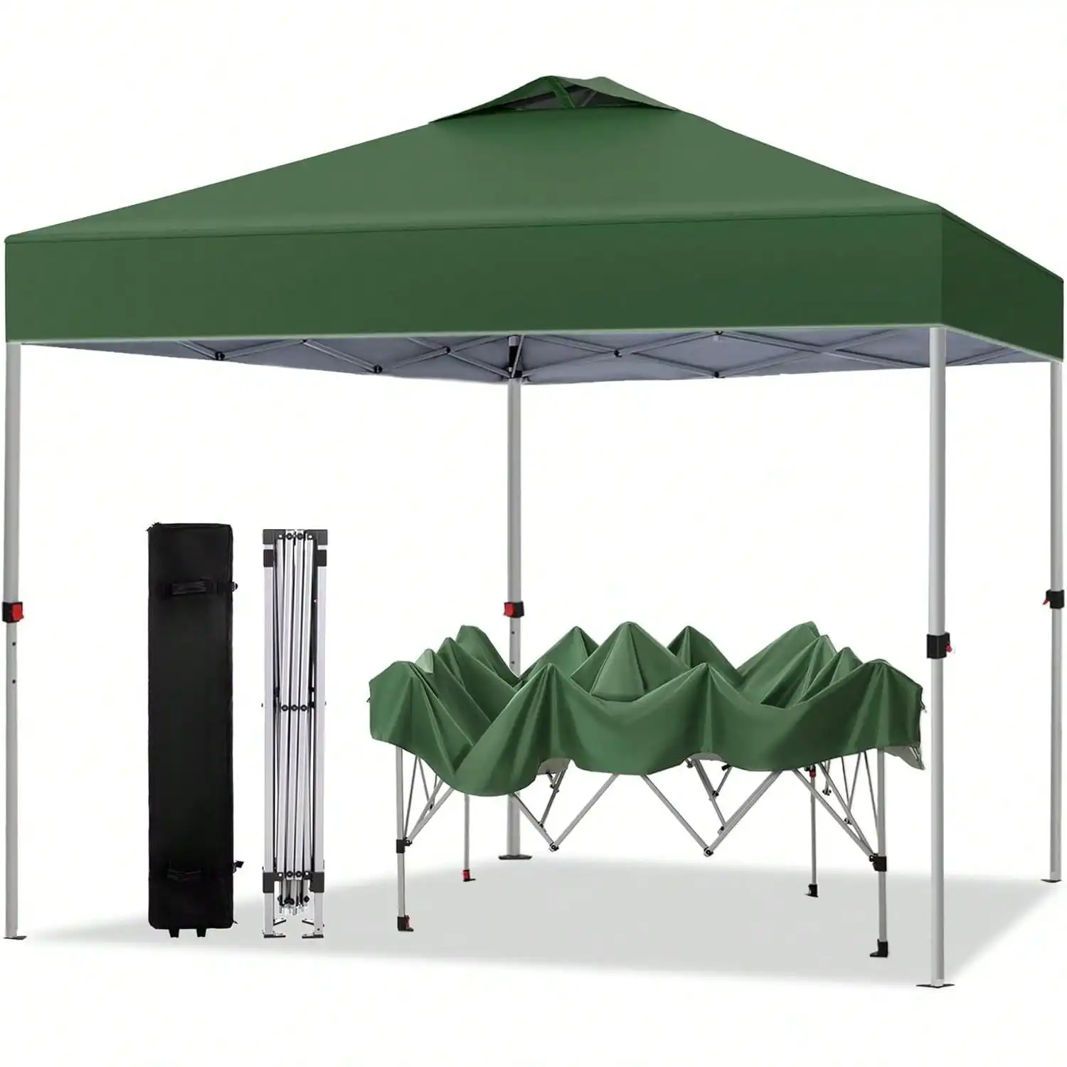 

Outdoor Pop Canopy 10'x10' Tent Camping Sun Shelter-Seri Party Tent, 100 Sq. Ft of Sha (Green)