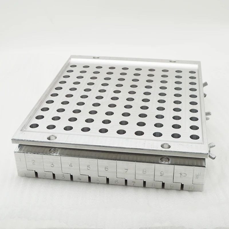 

100 Cavities Lipstick Filling Mold 100 Holes Lip Balm Filling Aluminum Mold Custom 9mm 11mm 12.1mm 12.7mm Etc