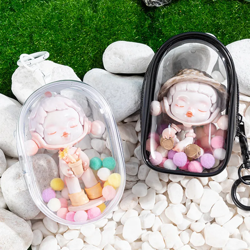 Blind Box Doll Storage Box Transparent PVC Keychain Dustproof Bag Mysterious Box Doll Display Storage Manager Storage Bag