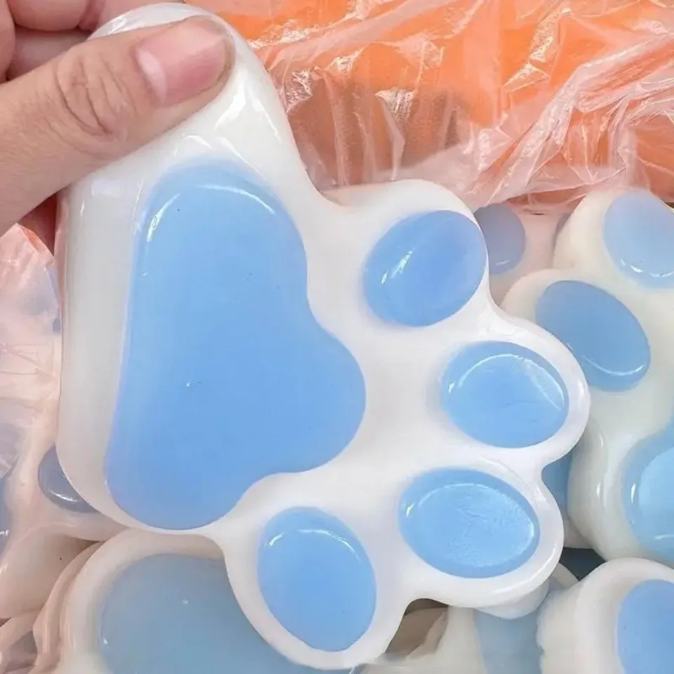 Leuke Squishy Kat Poot Stress Relief Speelgoed Langzaam Stijgende Fidget Zintuiglijke Squeeze Speelgoed voor Kinderen Volwassenen Decompressie Angst Relief Gift