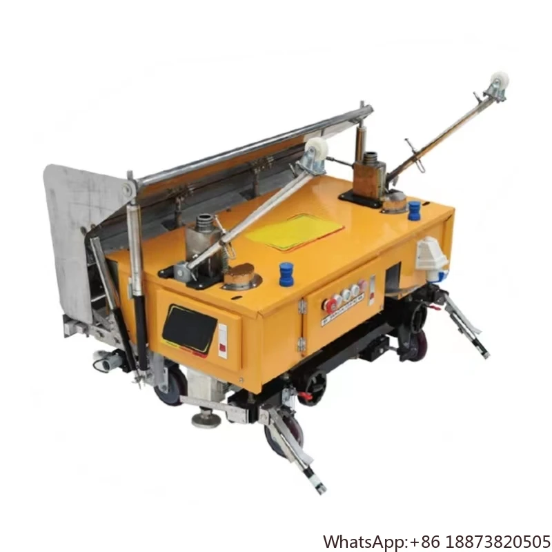 Gypsum Robot Automatic Wall Screeding Plaster Finishing Render Mortar Spray Machine China Price For Cement