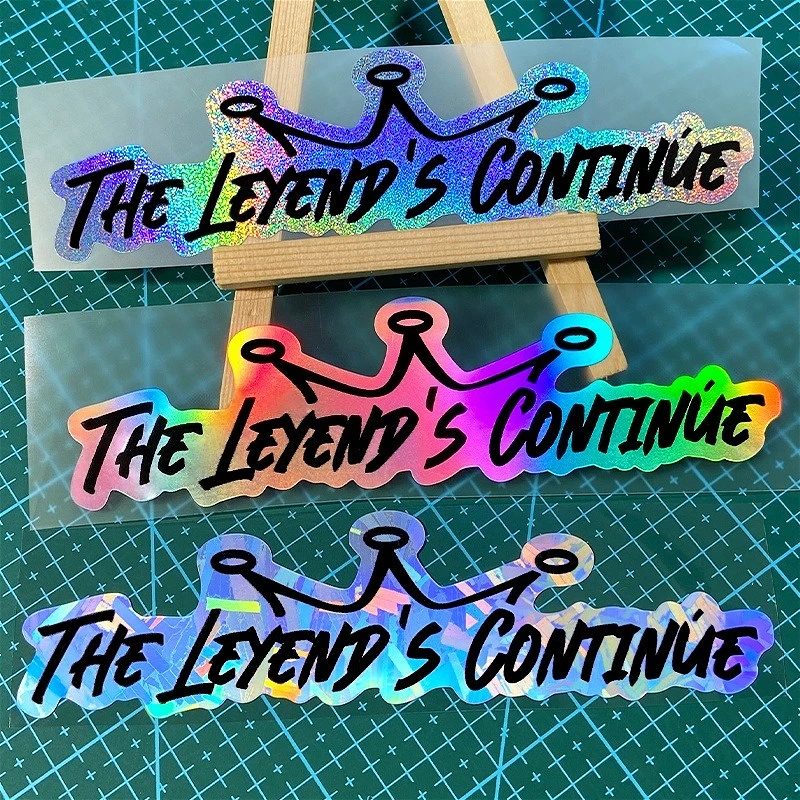 

1 шт., наклейка на мотоцикл THE LEYENDS CONTINUE, водонепроницаемая, «сделай сам», для мотоцикла, обтекатель топливного бака, коробка для шлема, виниловая наклейка на окно автомобиля
