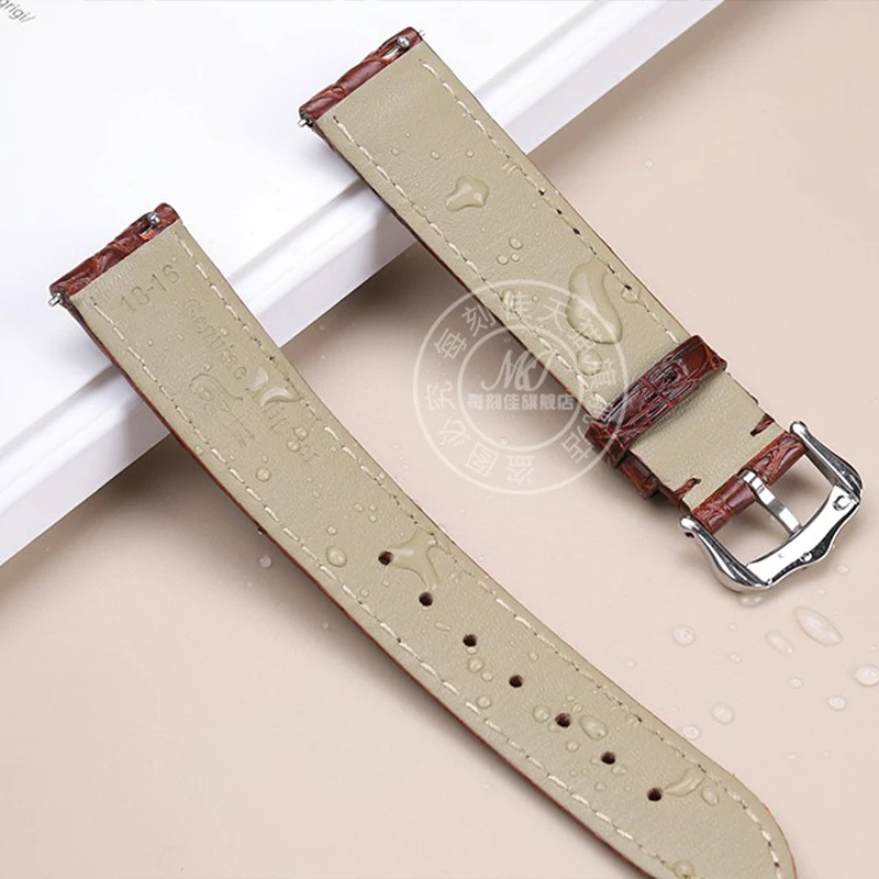 16mm17mm 18mm 19mm 20mm For CARTIER Tank CLÉ DE Crocodile Skin Quick release Watch Strap With Men and Women Leather watch Band