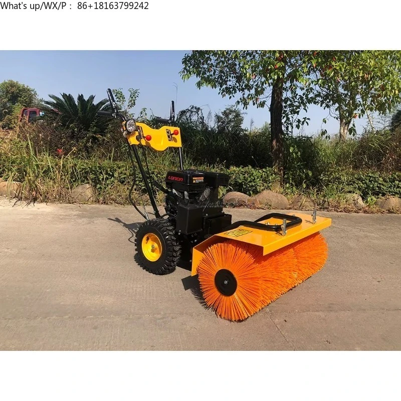 

Snow Sweeper Small Property Community Road School Snow Sweeper Hand-pushed Self-trailed Snow Throwing Machine