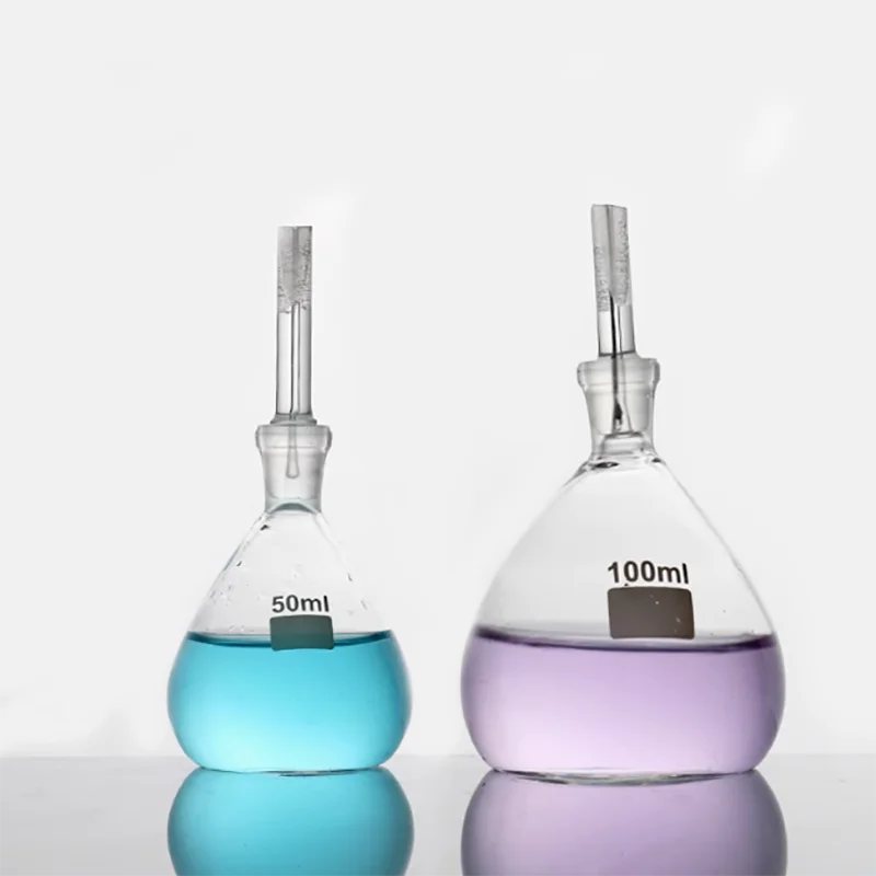 Attached temperature proper bottle 25m 50ml with thermometer density bottle soil glass proper bottle Gan's big belly bottle