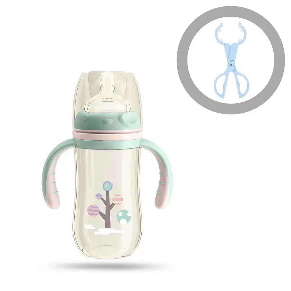 2Pcs Baby Bottle Tongs Anti-Scald Nursing Bottle Clip Heat Resistant Multi-Function Feeder Clamp Tool Reusable Plastic Clip