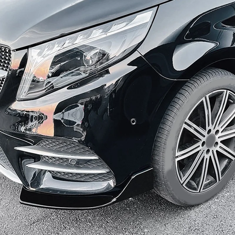 For Mercedes-Benz V-Class W447 V260 AMG Line Front Bumper Lip Angle Diffuser Splitter Spoiler Protector