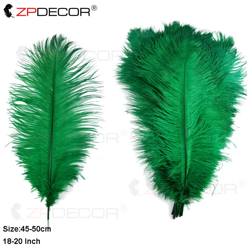 ZPDECOR Ostrich Feathers 18-20 Inch 45-50CM for Jewelry Craft Making Natural Plumes Feathers