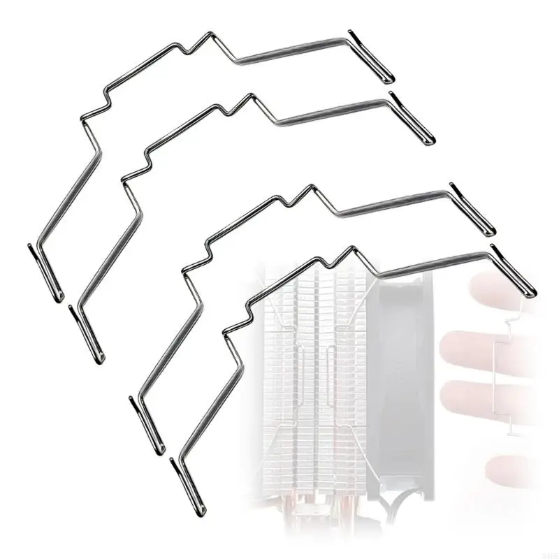 Heavy Duty Metal CPU Fan Retention Clip Inner Outer Lock For Long Use 83CE