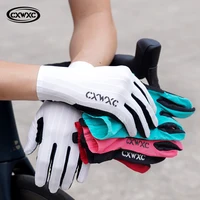 CXWXC pantalla táctil guantes largos con dedos completos guantes deportivos transpirables para ciclismo MTB bicicleta de carretera montar carreras mujeres hombres mitones
