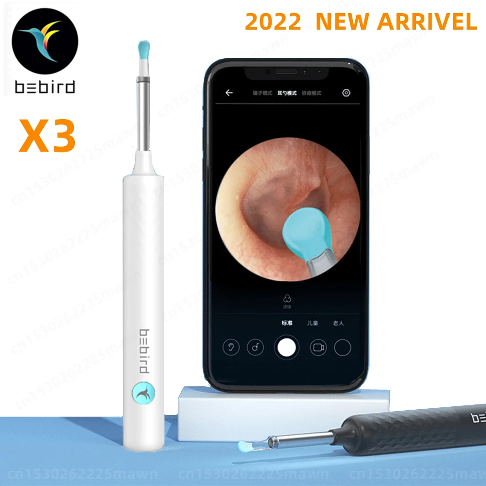 

New Bebird X3 Smart Visual Ear Sticks Otoscope 300W Endoscope Wax Removal Tool Earpick Mini Camera Health Care Ear Cleaner