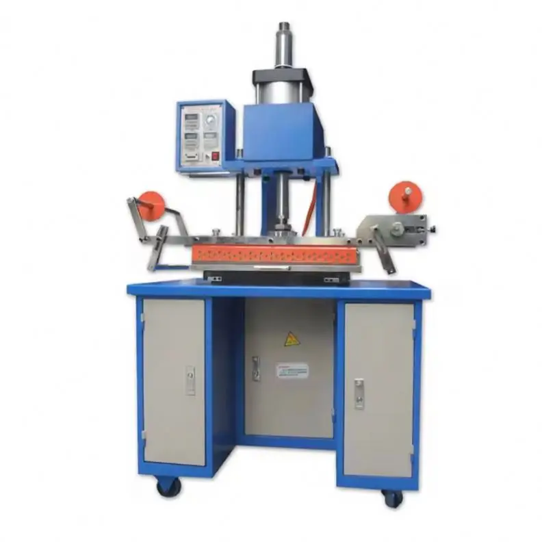 Semi-Automatic Gold Foil JD-350 Leather Cover Pneumatic Hot Foil Stamping Machine for Printing Shop Leather