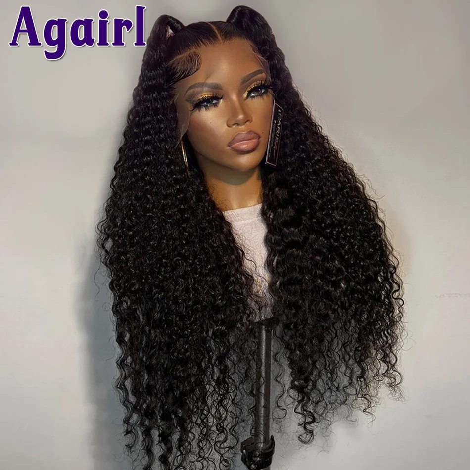 99J Dark Red Ready Go Wig Burgundy Kinky Curly Human Hair Wigs 13X4 13X6 Lace Frontal Wigs Brazilian Water Wave 6X4 Closure Wigs