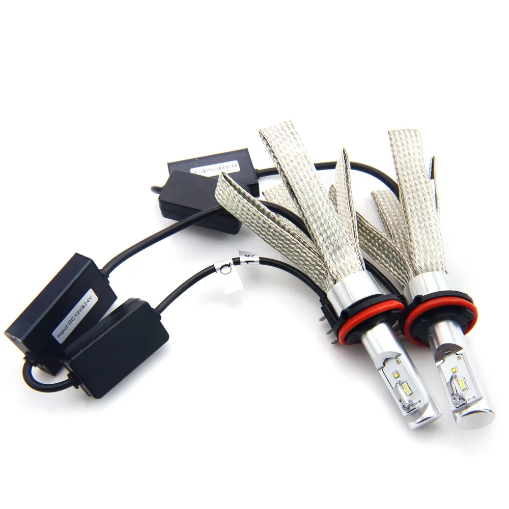 

2pc H1 H3 9006 9005 LED Car Lights Canbus Headlight Bulbs High Low Beam Daytime Running Lights for Mazda BMW Mercedes Audi Golf