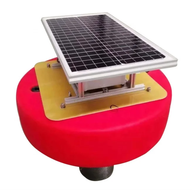 

Solar buoy with integrated water quality monitoring Sen sor DO, pH, Ammonia NH-4 Temperature RS485 Sen sor