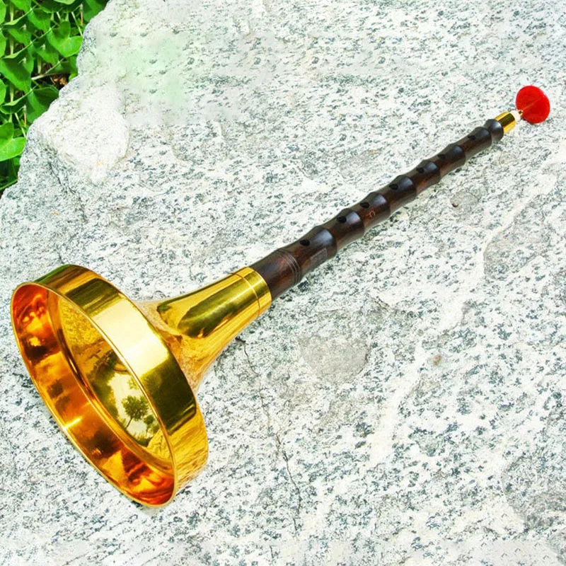 

Ebony Suona Traditional Folk Music Playing Suona Horn High Volume Professional Suonas Classic Performance Musical Instruments