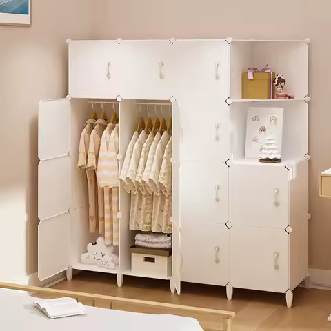 Storage Minimalist Closet Drawers Organizer Bedroom Cupboard Wardrobe Portable Shelves Cheap Guarda Roupa Furniture For Room