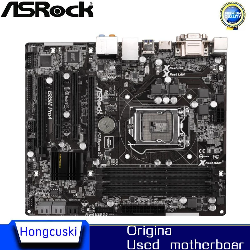 

Used original slot LGA1150 B85 motherboard for ASRock B85M Pro4 desktop board USB3.0 SATA3 DDR3 32G motherboard