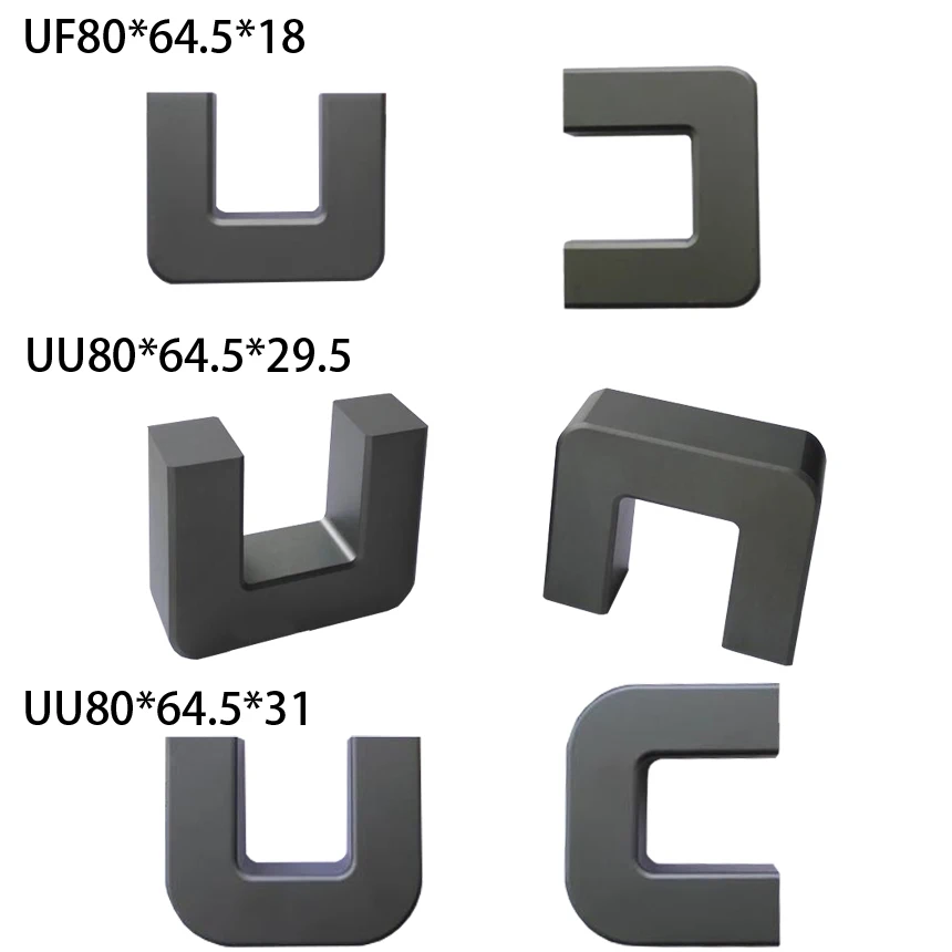 UF80-64.5-18 UF80*64.5*29.5 UU80/64.5/31 Mn-Zn PC40 Choke Coil Transformer U Type ARC Soft Ferrite Magnetic Core Rod Bar Core