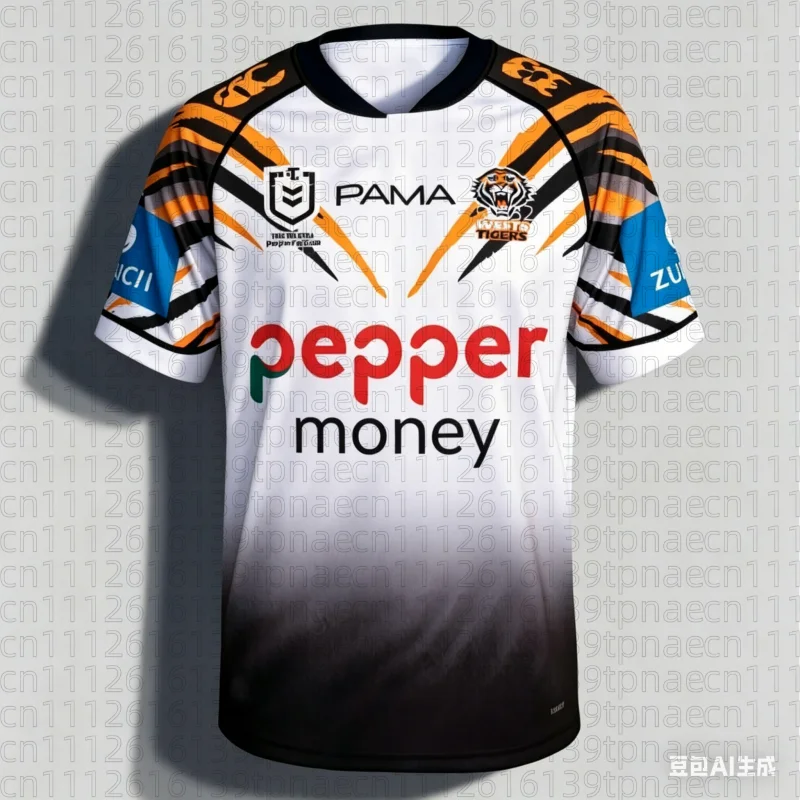 2026 Neu eingetroffen: Australisches Wests Tigers 2026 Herren-Heimtrikot Y2K Uniform Top Kurzarm-Trikot für Familie und Kinder – Detail 1