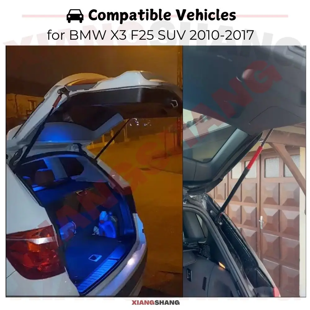 

Автоматические газовые упоры (амортизаторы) для багажника BMW X3 F25 SUV 2010-2017 с функцией автоматического открывания и пружинами