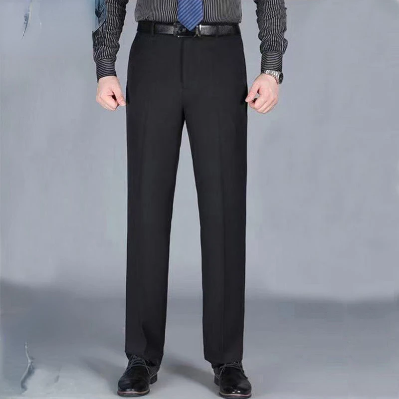 

2022 New Casual Men's Suit Pants Long Trousers Feet Slim Breathable Comfortable High Quality Male Brand Business Pants B104