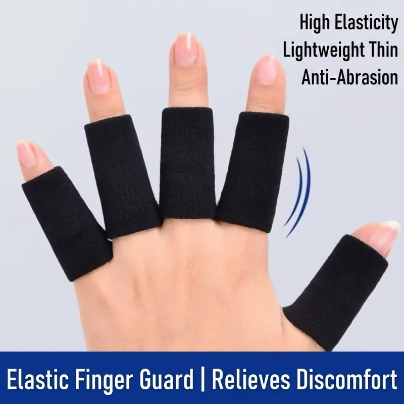 Crochet Finger Sleeves Anti-Slip Wear-Resistant Protection for Work Sports Injury