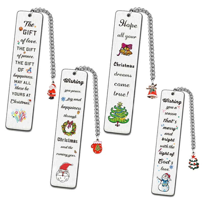 Marque-page efficace en acier inoxydable, 14 pièces, pendentif feuille, marque-page pour femmes, hommes, amis, enseignant, camarade de classe, amoureux des livres