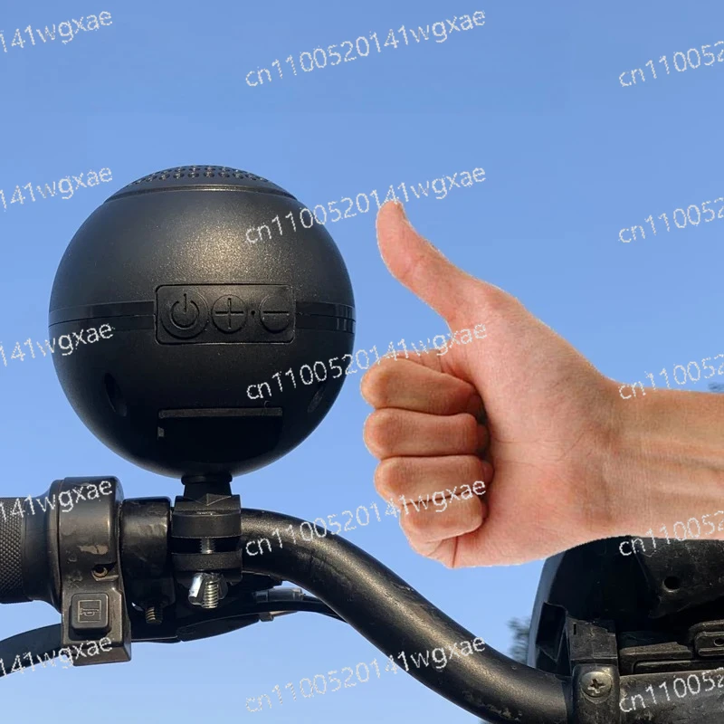 Portable Mini Stereo Speaker Loud Volume Heavy Bass Subwoofer for Motorcycle Electric Bicycle Riding
