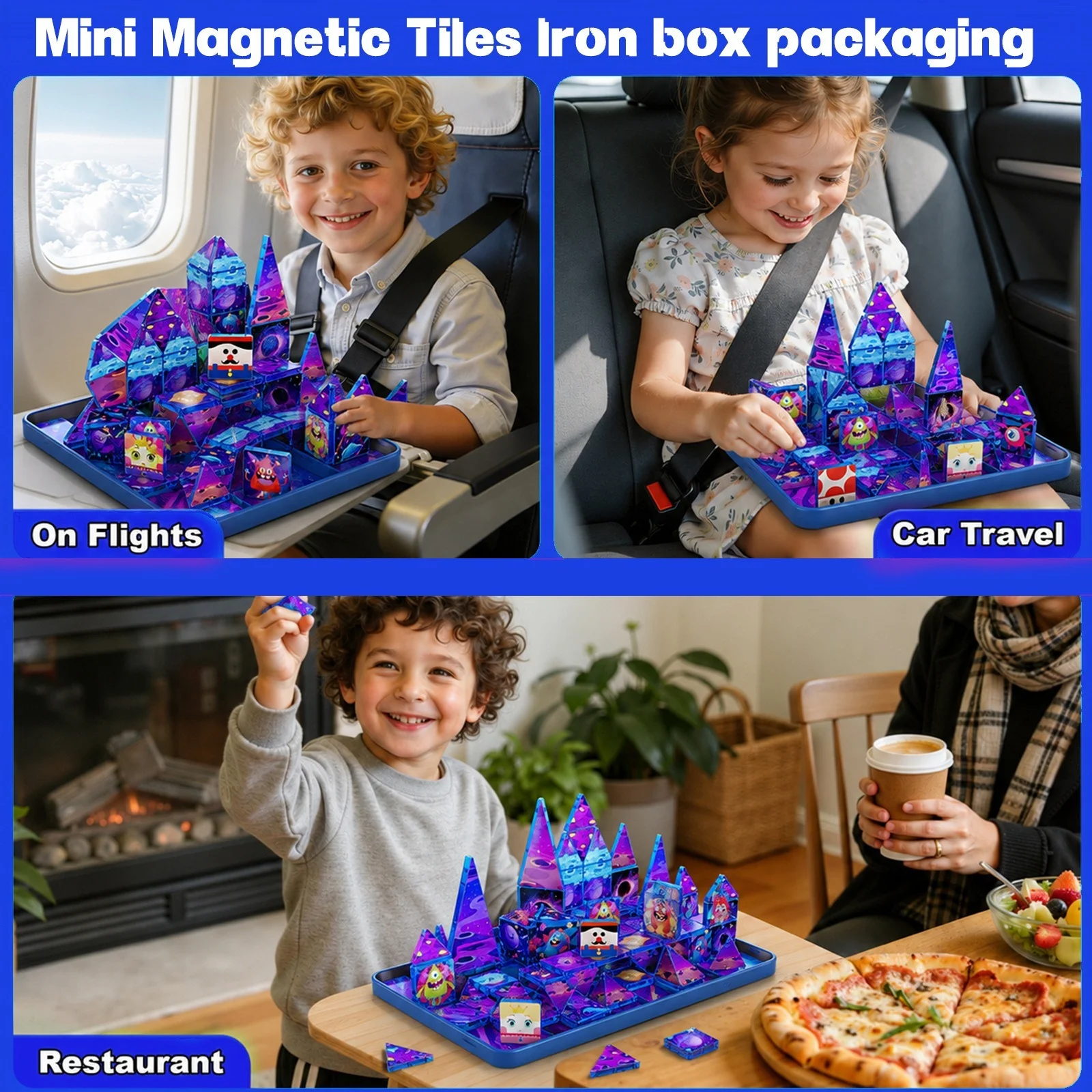 Portable Mini Magnetic Tiles 3 - Mini Iron Travel recension och pris