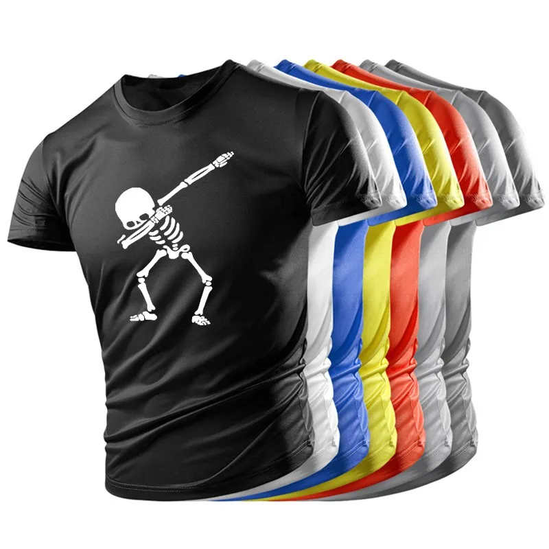 

Nieuwe Zomer Grappige Expressie Pack Sexy Schedel Patroon 3d Printen Mannen En Vrouwen T-shirt Leuke Ademende Licht Korte Mouwen