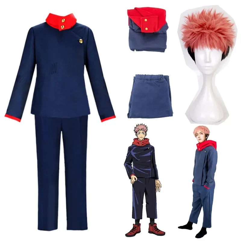 Anime Costume Jujutsu Kaisen Itadori Yuji Cosplay Costume Kugisaki Nobara Fushiguro Megumi Uniform Customized Accepted