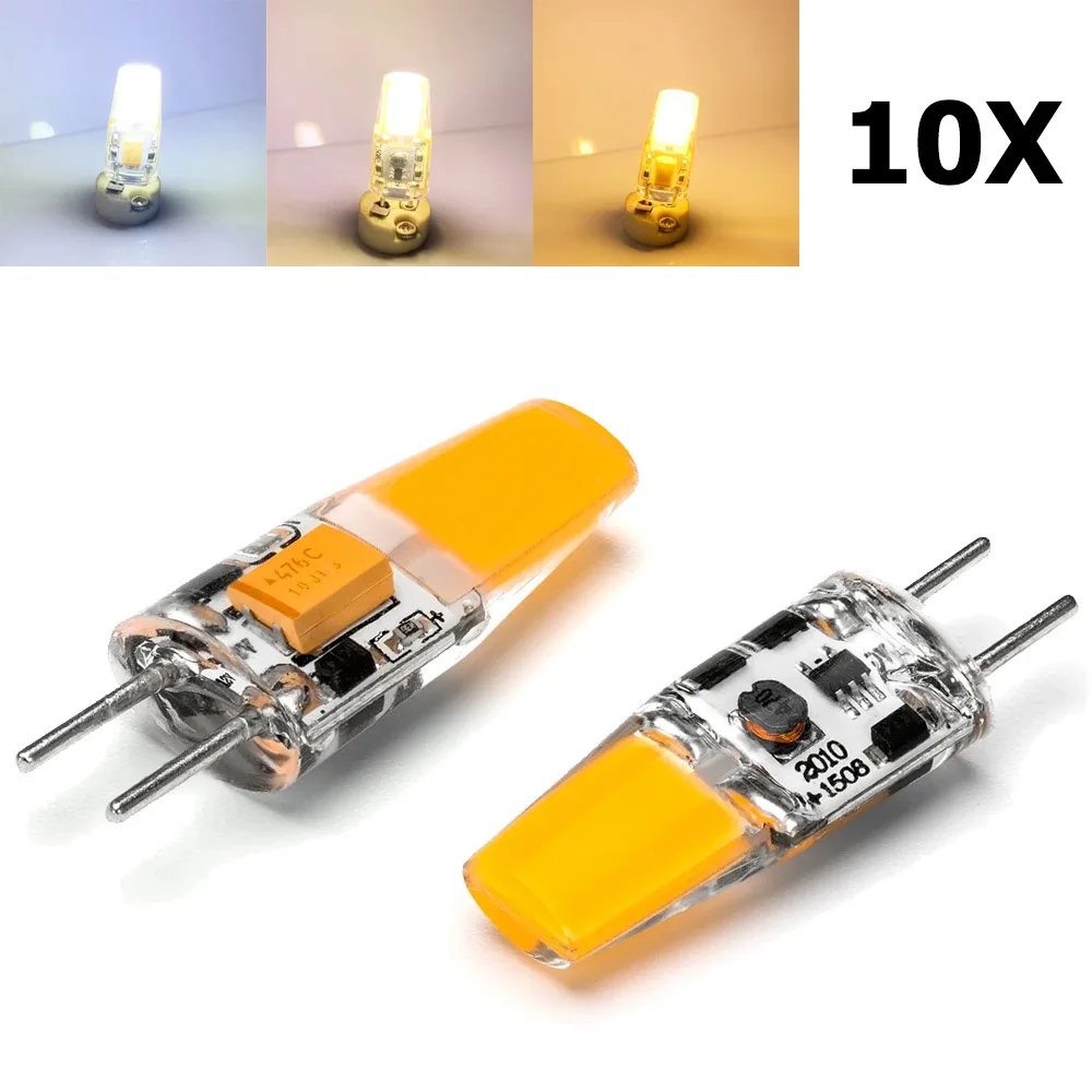 

10X GY6.35 LED Silicone Lamp 5W Energy-saving 3000K-6500K Chandelier Decorative Spotlight Replace Light Lamps Bulb Room Home 12V