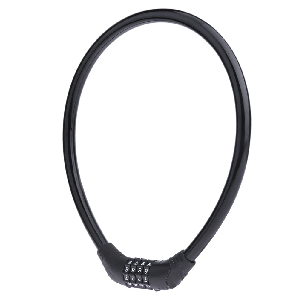 4 Digital Code Anti-Theft Bicycle Cable Lock Portable Combination Code Padlock Wire Lock  Locks for MTB Bike Motorcycle