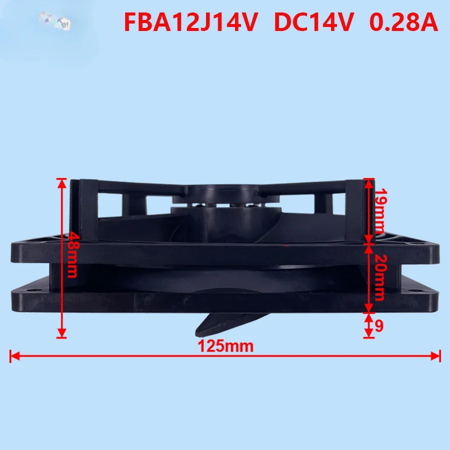 مروحة لثلاجة هيتاشي تجميد الثلاجة مروحة تبريد الثلاجة FBA12J14V DC14V 0.28A