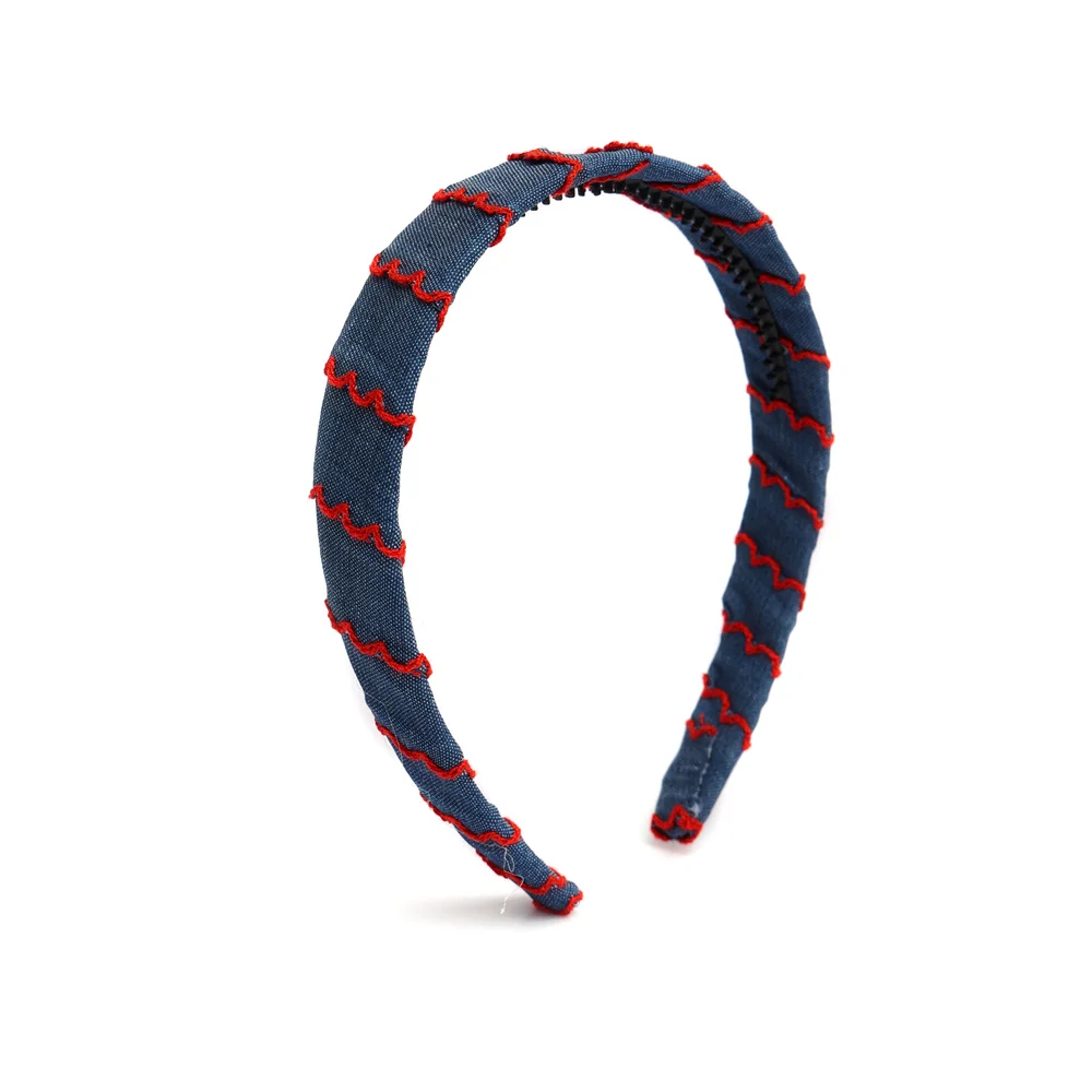 Mode Denim Bogen Haarband Haars chleife Haarschmuck elegantes Haar Scruchy Stirnband Bogen Clip