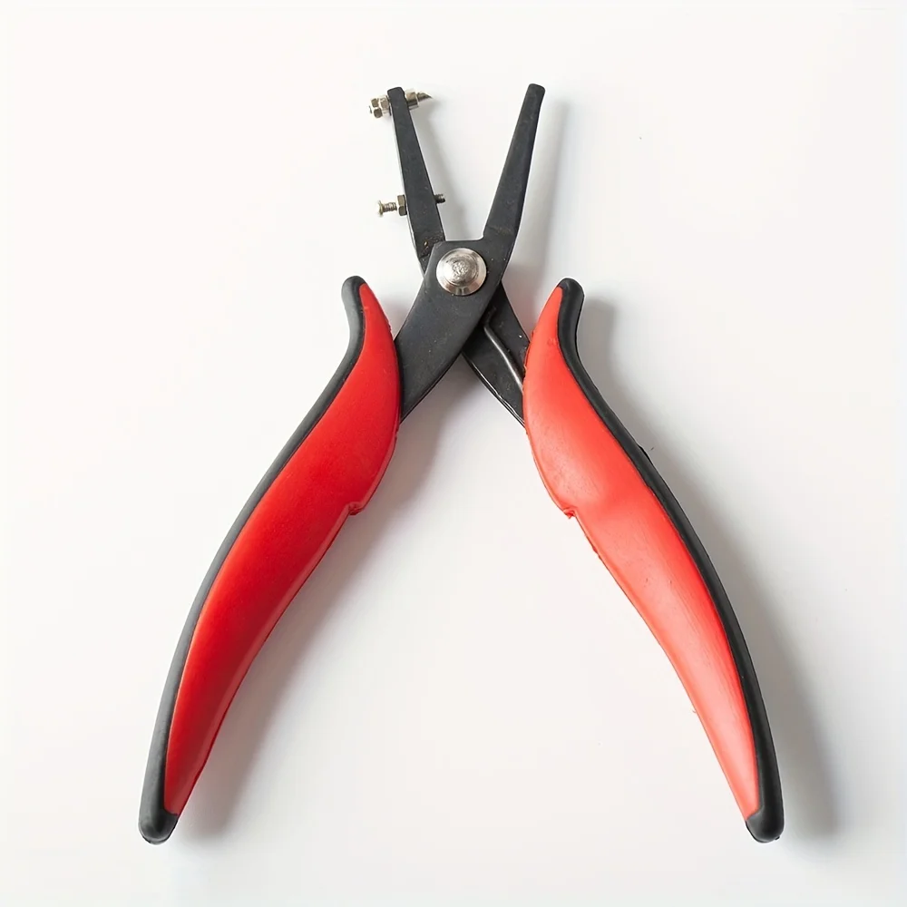 Metal Hole Punch Plier 1.5mm 1.8mm Round Hole Puncher, Precision Jewelry Making Pliers for Copper Aluminum Leather