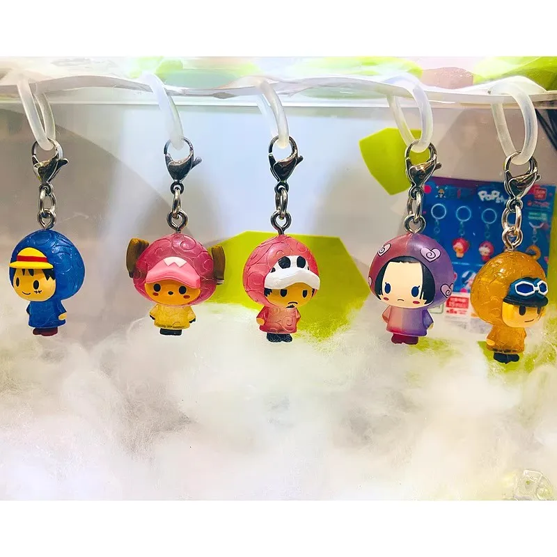 Original Bandai Gashapon Kapsel Spielzeug Anime Figur Nette Mini Q One Piece Charakter Schlüsselbund Action Figur Mini Modell Geschenk