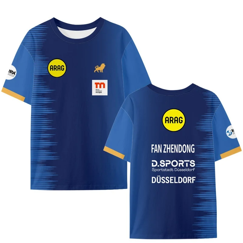 Fan-Tischtennis-Trikot für Herren, Kurzarm-T-Shirt, Sport-Trainings-T-Shirt, Sport-Fan-T-Shirt für Tischtennis-Fans, Familien-Matching – Detail 4