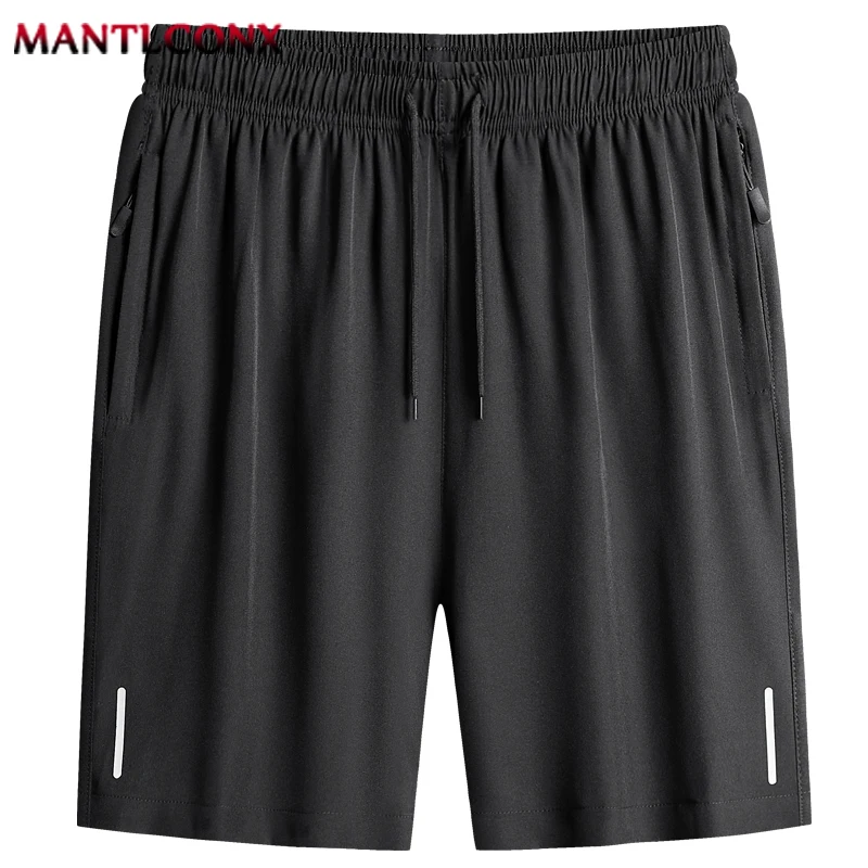 Quick Dry Casual Board Shorts Men Gym Fitness Jogging Running Men\'s Shorts Summer Breathable Short Pants Male Bottom Black XXXL