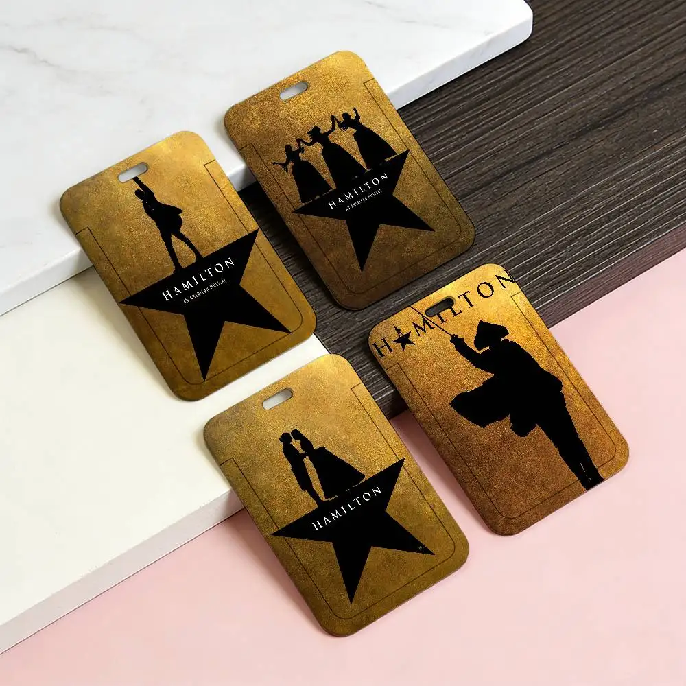 

Прозрачный пластиковый держатель для карт American Classic H-Hamilton Musical Play P с выдвижной крышкой и шнурком для рабочего пропуска/удостоверения сотрудника/бизнес-карты/автобусного пропуска