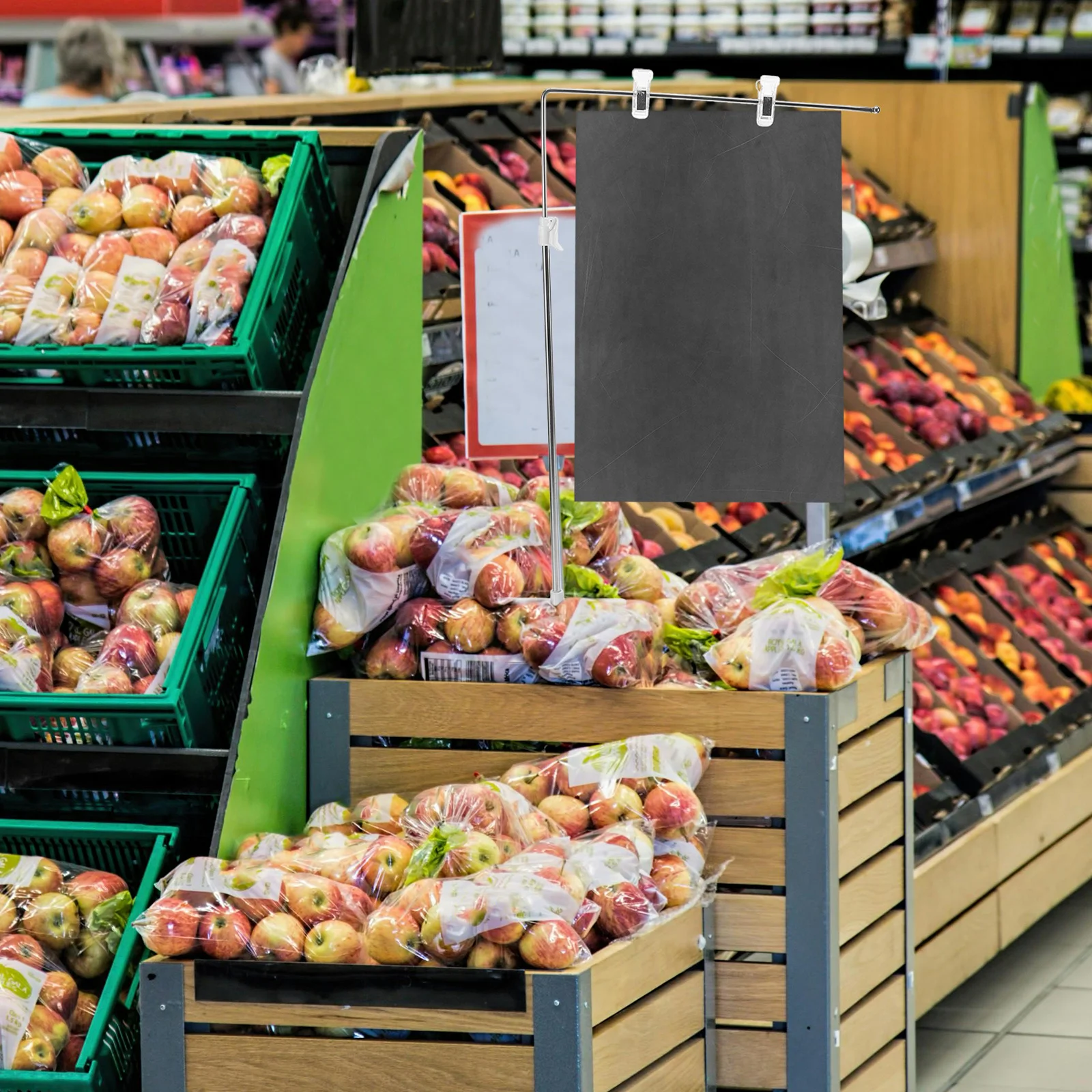 Poster Holder Stand Adjustable Metal Banner Stand For Supermarket Coffee Shop Display Rack Desktop Advertising Sign Frame