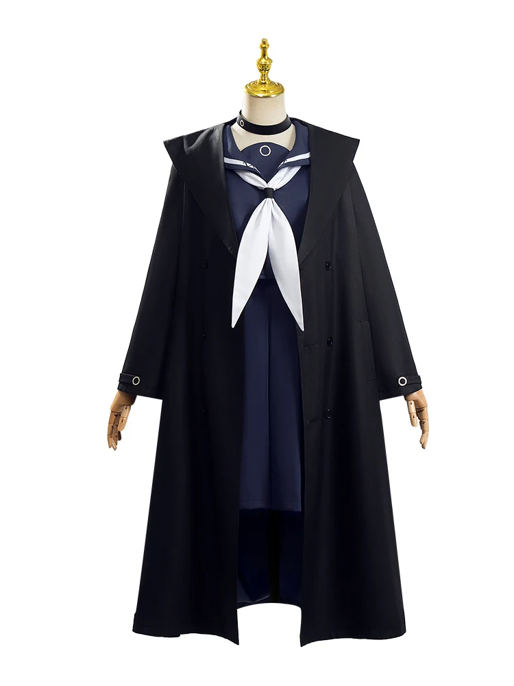 

Game Blue Archive Purana Cosplay Costume Arona Jk Uniform Cloak Women Girl Sailor Skirt Outfit Halloween Party Full Set