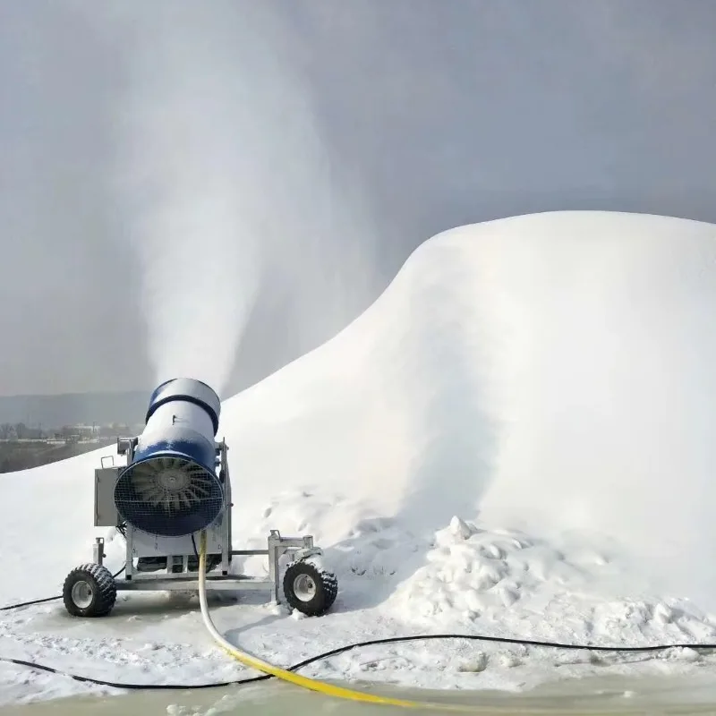 Large Scale Snow Cannon Ski Resort Snow Making Sprayer Machine Artificial Snowmaker Outdoor Equipment For Winter Sports Park