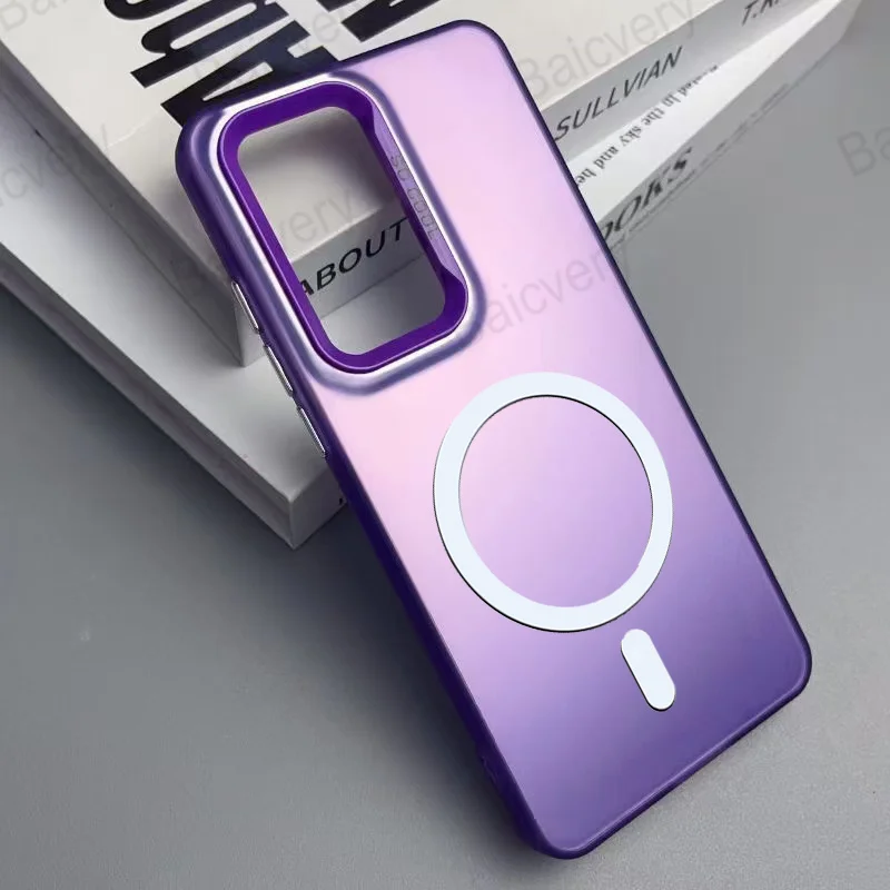 Fashion Casing For Samsung Galaxy A16 5G SM-A166B 4G SM-A165F A26 A36 A56 Anti-Fingerprint IMD Cover With Magnetic Sticker