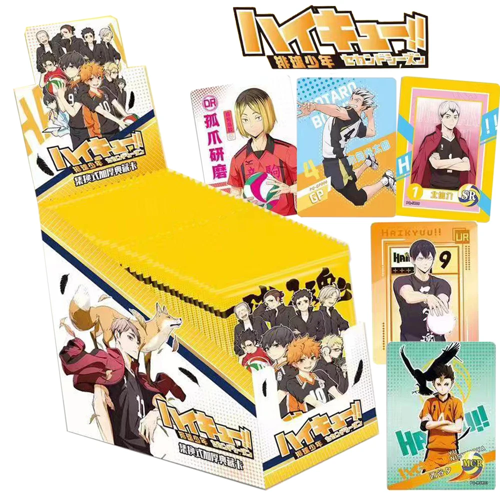 Groothandel Haikyuu!! Kaart voor kindvolleybal thema anime Asahi Azumane Ryunosuke Tanaka Limited Game Collection Card Kinderspeelgoed