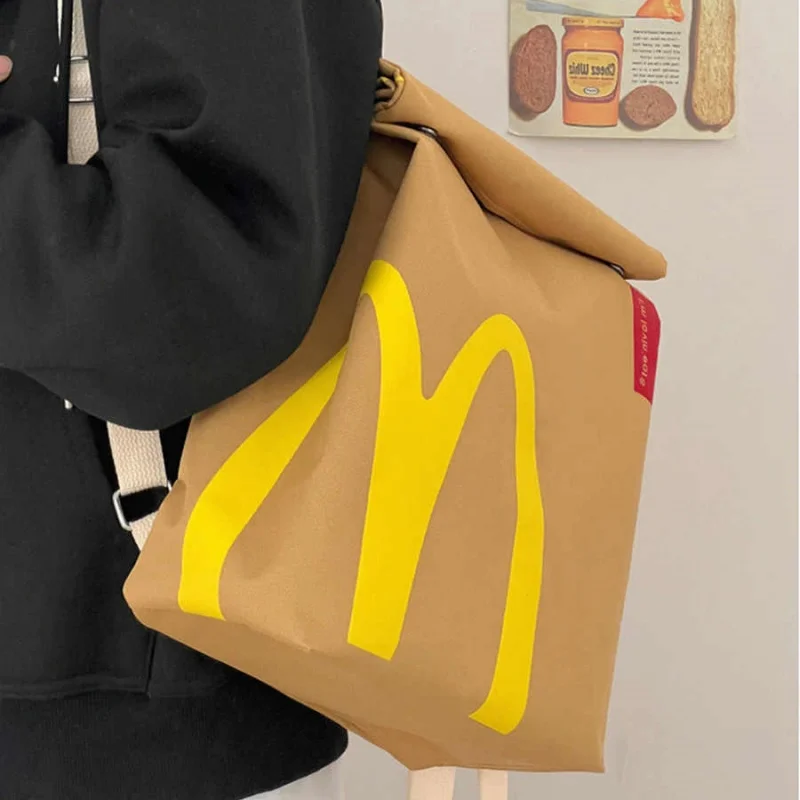 New Hot Mcdonald Backpack Wholesale Kfc School Starbucksnew Kawai Personalized Student Backpack Casual Drawstring Backpack Gifts